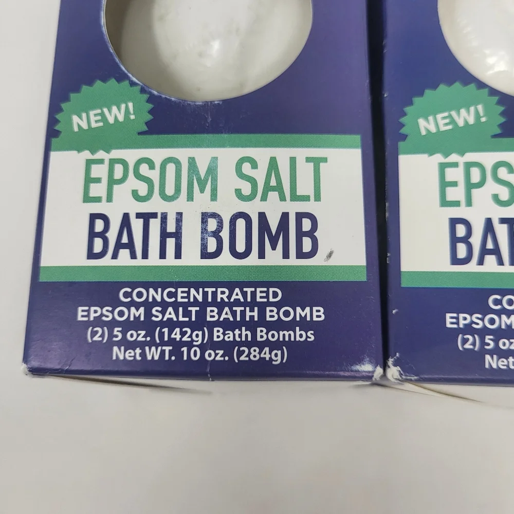 Bundle Of 2 Epsom-It Epsom Salt Bath‎ Bomb Muscle Recovery Soak Spa Relaxation